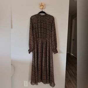 Madewell Multicolor Floral Long Sleeve Dress